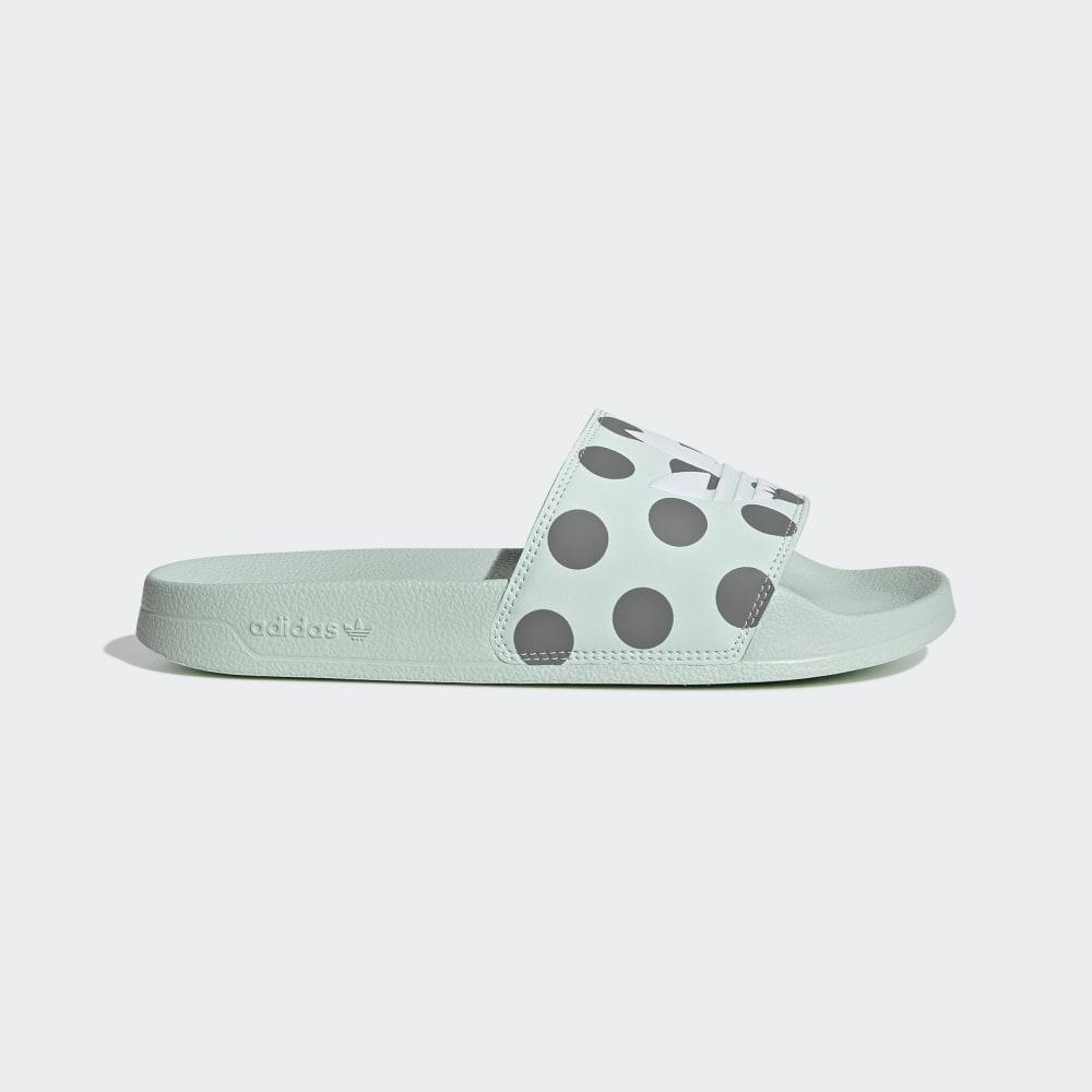 Papuci Adidas Adilette Lite Dama Romania - Gri Verzi/Albi/Gri FU9150